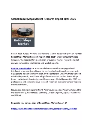 global robot mops market research report 2021 2025