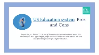 US Education system Pros and Cons