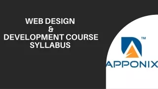 web design development course syllabus