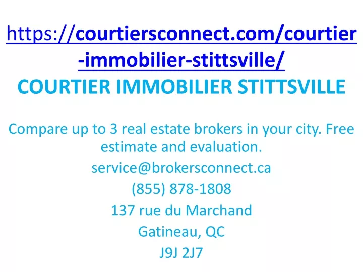 https courtiersconnect com courtier immobilier stittsville courtier immobilier stittsville