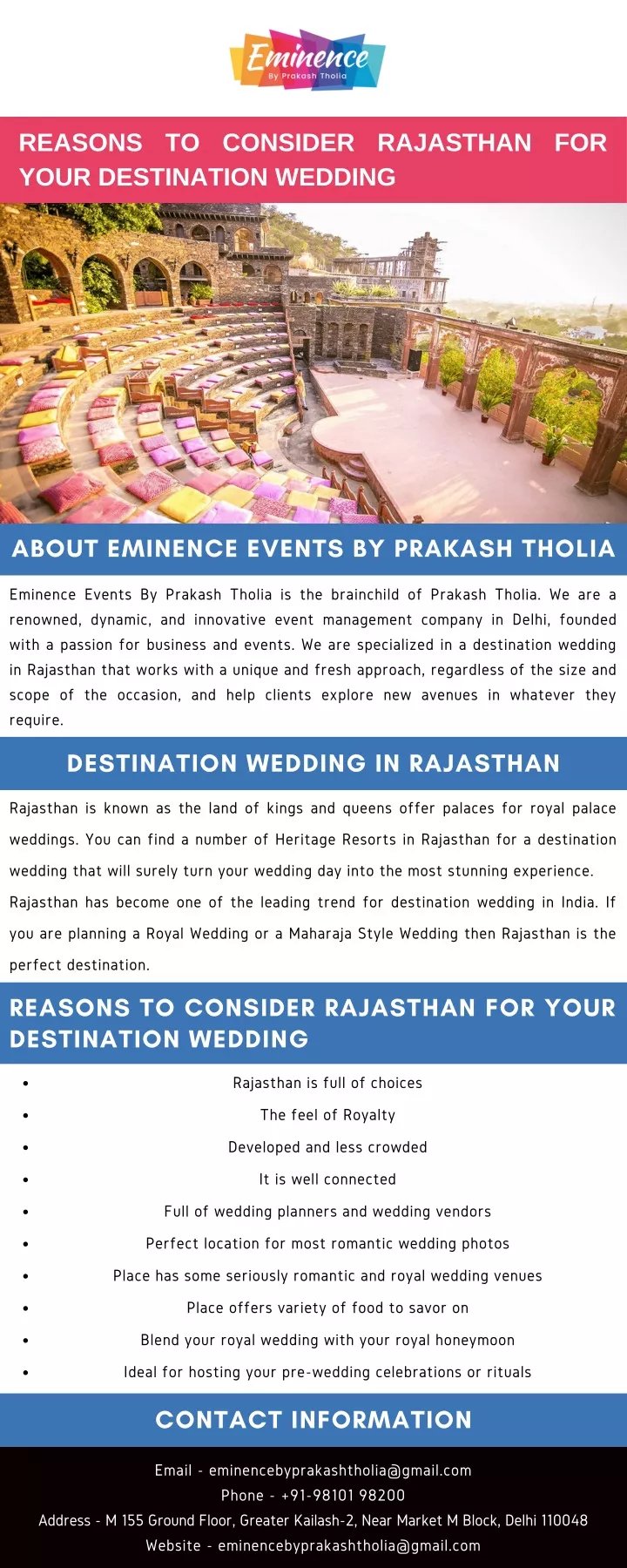 reasons to consider rajasthan for your