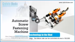 automatic screw fastening machine