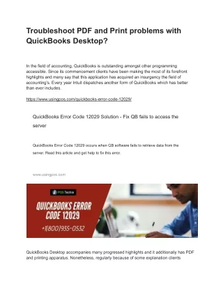 troubleshoot pdf and print problems with