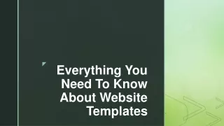 everything you need to know about website templates