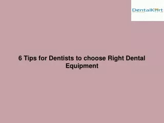Find Dental Equipment Suppliers Online