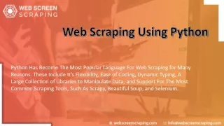 Web Scraping using Python | Web Screen Scraping