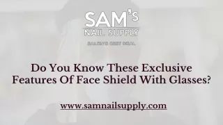 Face Shield With Glasses Texas | Sam Nail Supply