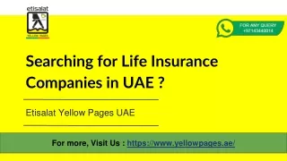 Life Insurance Dubai | Best Life Insurance Companies in UAE.