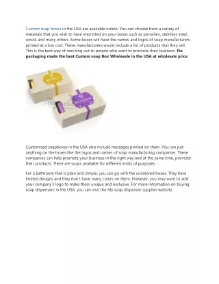 custom soap boxes in the usa are available online
