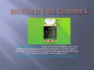 BioGold CBD Gummies