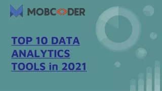 top 10 data analytics tools in 2021