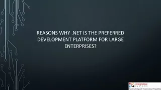 reasons why net is the preferred development platform for large enterprises