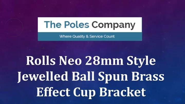 rolls neo 28mm style jewelled ball spun brass