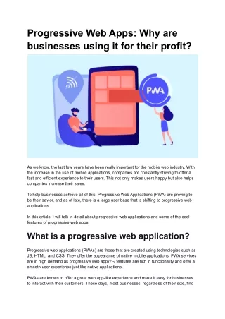 progressive web apps why are businesses using