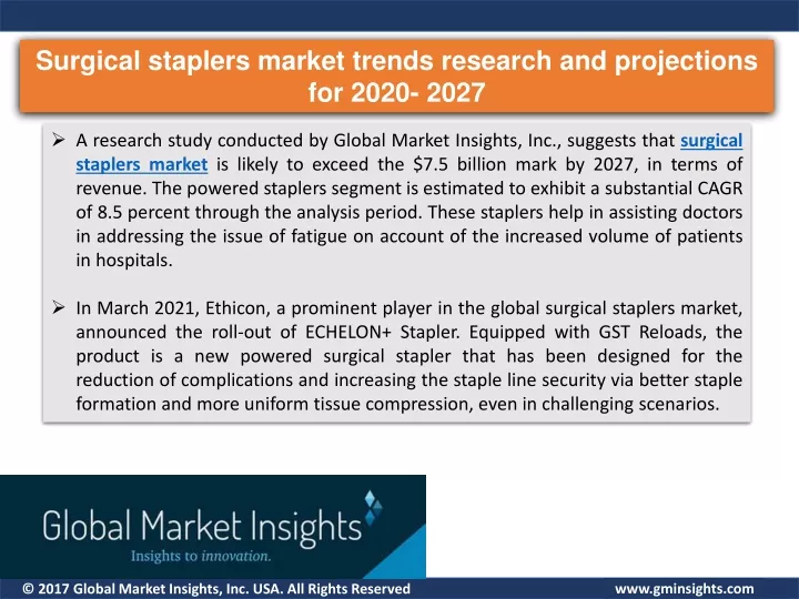 surgical staplers market trends research