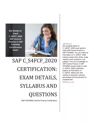 abstract get complete detail on c s4fcf 2020 exam
