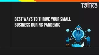 Best Ways To Thrive Your Small Business During Pandemic