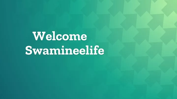 welcome swamineelife