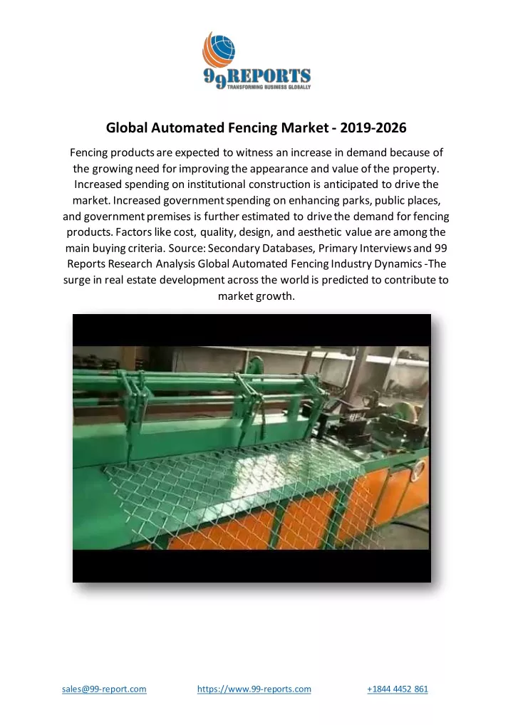 global automated fencing market 2019 2026