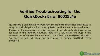 verified troubleshooting for the quickbooks error 80029c4a
