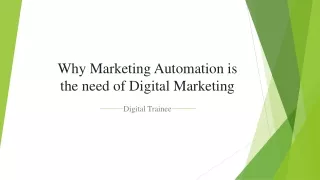 Why Marketing Automation is the Need of Digital Marketing