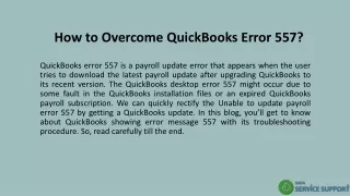 how to overcome quickbooks error 557