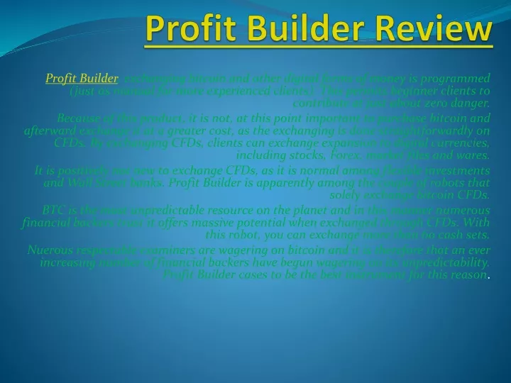 profit builder review