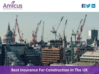 Best Insurance For Construction In The UK