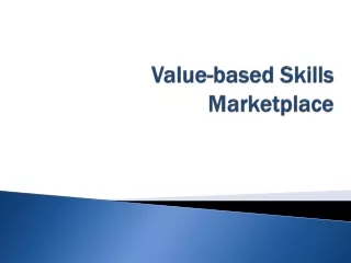 value based skills marketplace