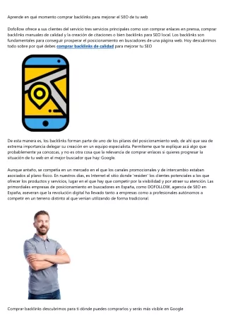 Hoy desvelamos las claves de por qué tienes que comprar backlinks para ser más v