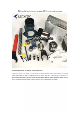 5 essential accessories for your cnc router
