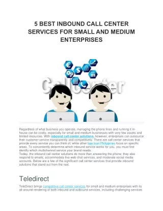 5 BEST INBOUND CALL CENTER SERVICES FOR SMALL AND MEDIUM ENTERPRISES-converted (1)