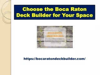 Boca Raton Deck Builder