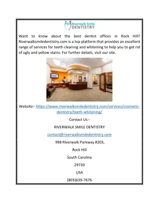 Teeth Cleaning and Whitening  Riverwalksmiledentistry.com