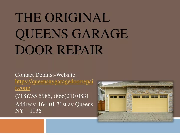 the original queens garage door repair
