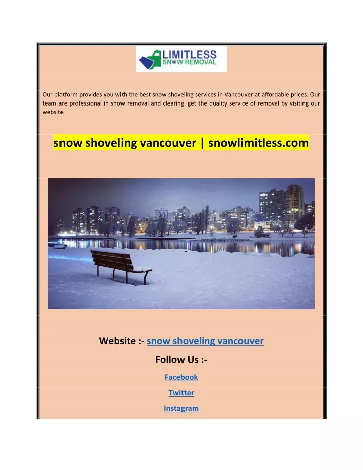 our platform provides you with the best snow