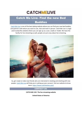 Catch Me Live- Find New Bed Buddies