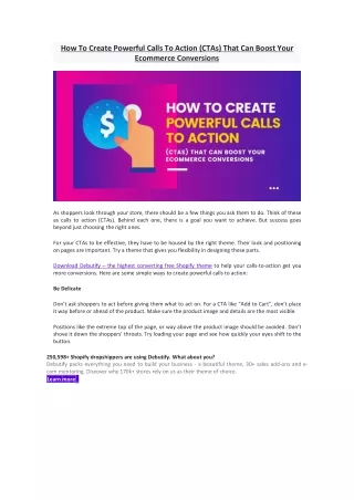 how to create powerful calls to action ctas that