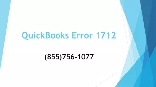 quickbooks error 1712