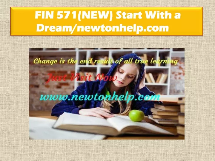 fin 571 new start with a dream newtonhelp com