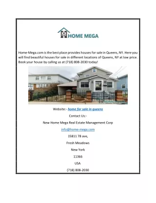 home mega com is the best place provides houses