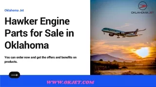 Hawker Engine Parts for Sale in Oklahoma