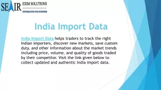 India Import Data