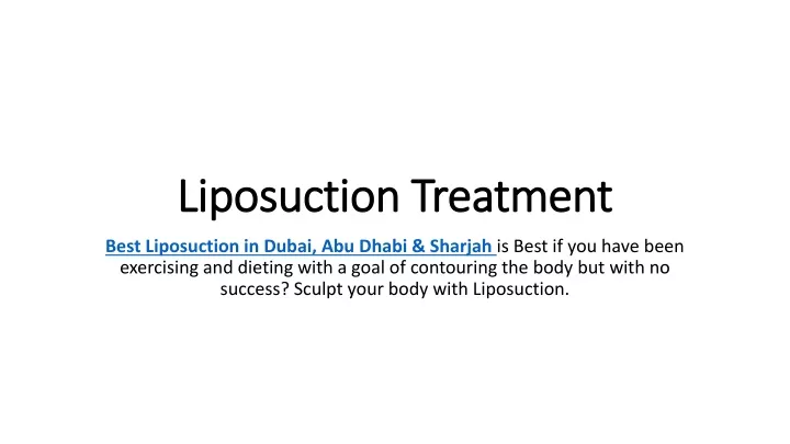 liposuction treatment