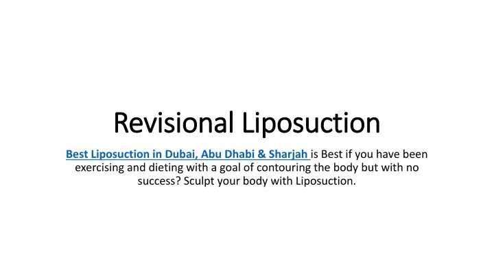 revisional liposuction