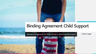 Binding Agreement Child Support