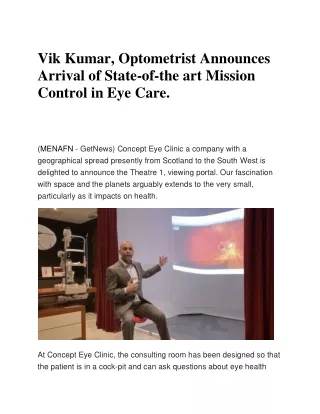 Get The Best An Eye Specialist | Vik Kumar Optometrist