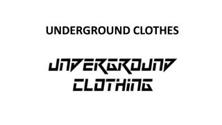 Ropa de rap - Underground Clothes