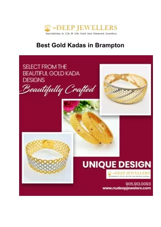 Best Gold Kadas in Brampton