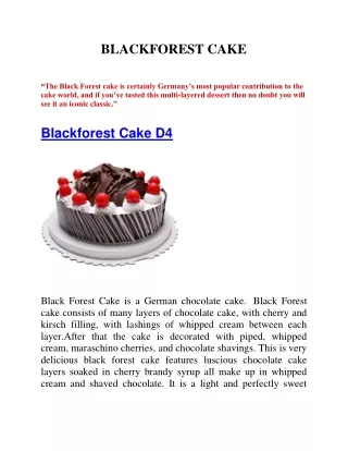 blackforest cake